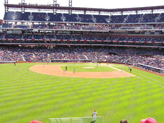 Citizens Bank park - from the Outfield